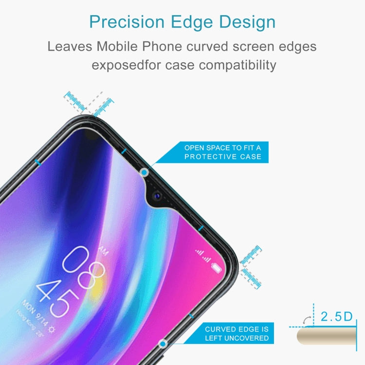 50 PCS 0.26mm 9H 2.5D Tempered Glass Film For Tecno Pouvoir 4