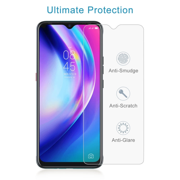 50 PCS 0.26mm 9H 2.5D Tempered Glass Film For Tecno Pouvoir 4