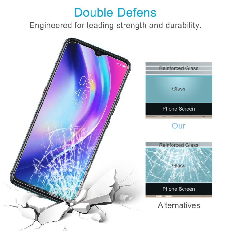 50 PCS 0.26mm 9H 2.5D Tempered Glass Film For Tecno Pouvoir 4
