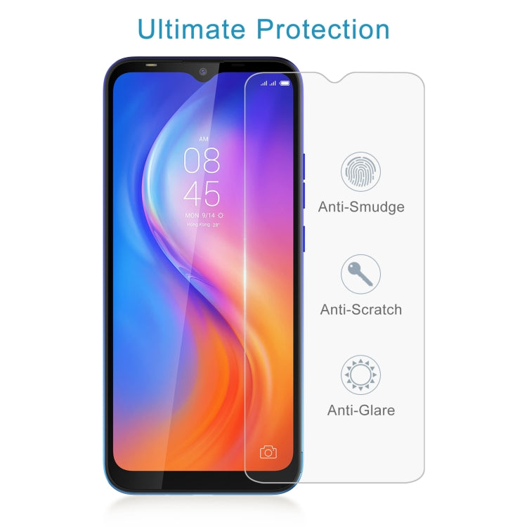 50 PCS 0.26mm 9H 2.5D Tempered Glass Film For Tecno Spark 4 Lite