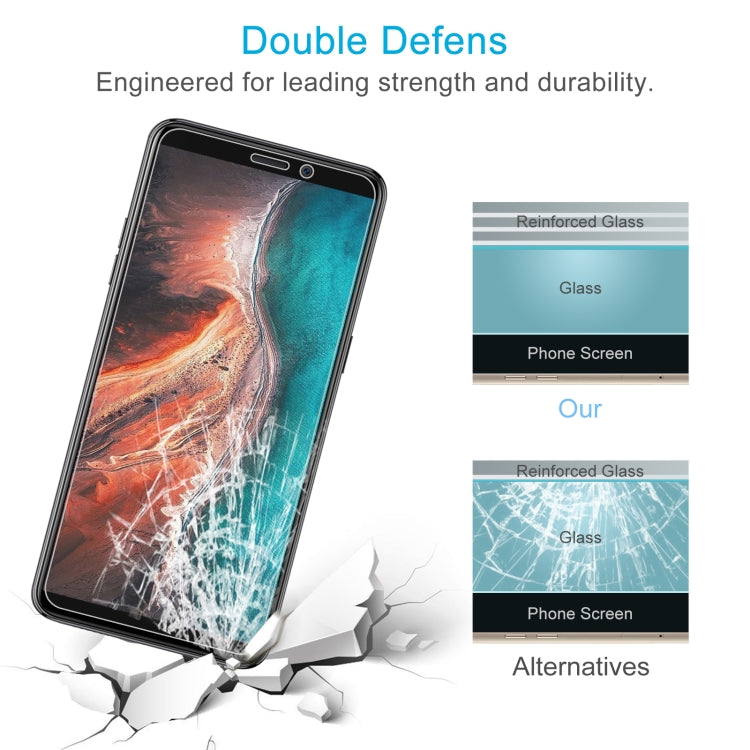 50 PCS 0.26mm 9H 2.5D Tempered Glass Film For Ulefone P6000 Plus