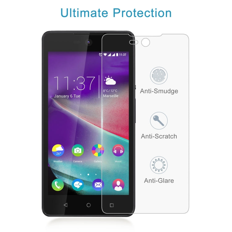 50 PCS 0.26mm 9H 2.5D Tempered Glass Film For Wiko Rainbow Lite