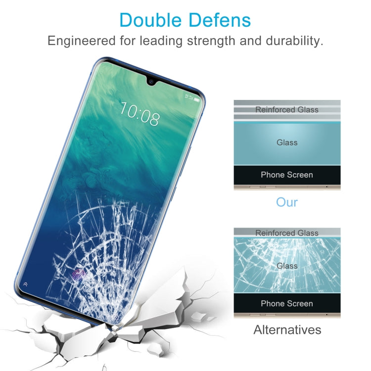 50 PCS 0.26mm 9H 2.5D Tempered Glass Film For ZTE Axon 10 Pro 5G