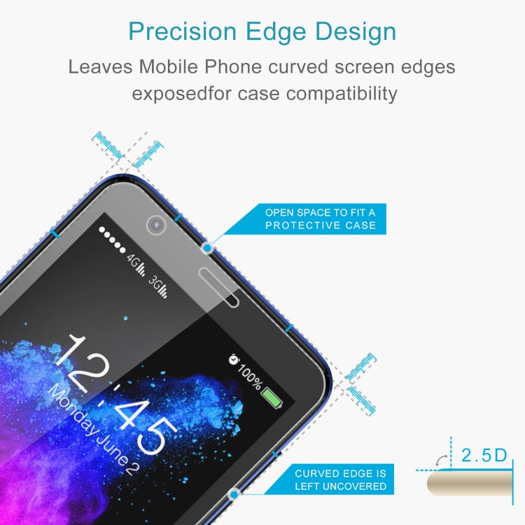 50 PCS 0.26mm 9H 2.5D Tempered Glass Film For ZTE Blade A3 2019