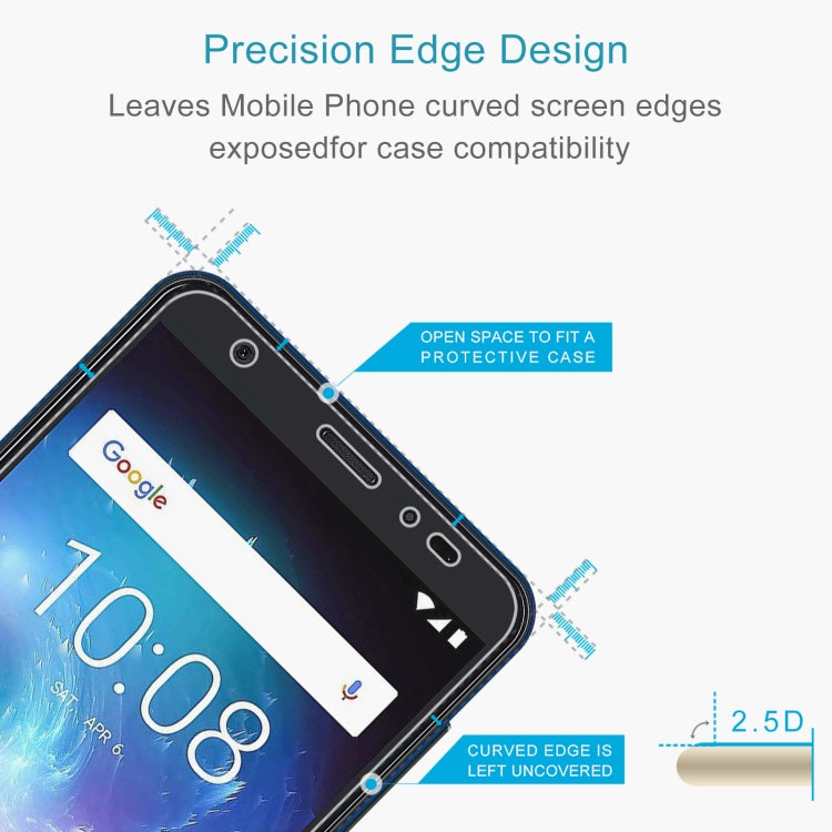 50 PCS 0.26mm 9H 2.5D Tempered Glass Film For ZTE Blade A5 2019