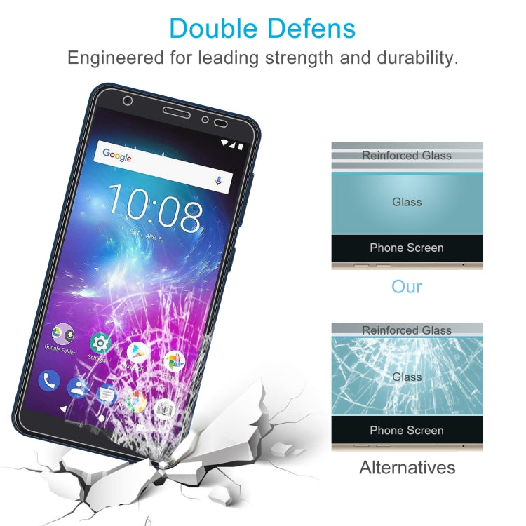 50 PCS 0.26mm 9H 2.5D Tempered Glass Film For ZTE Blade A5 2019