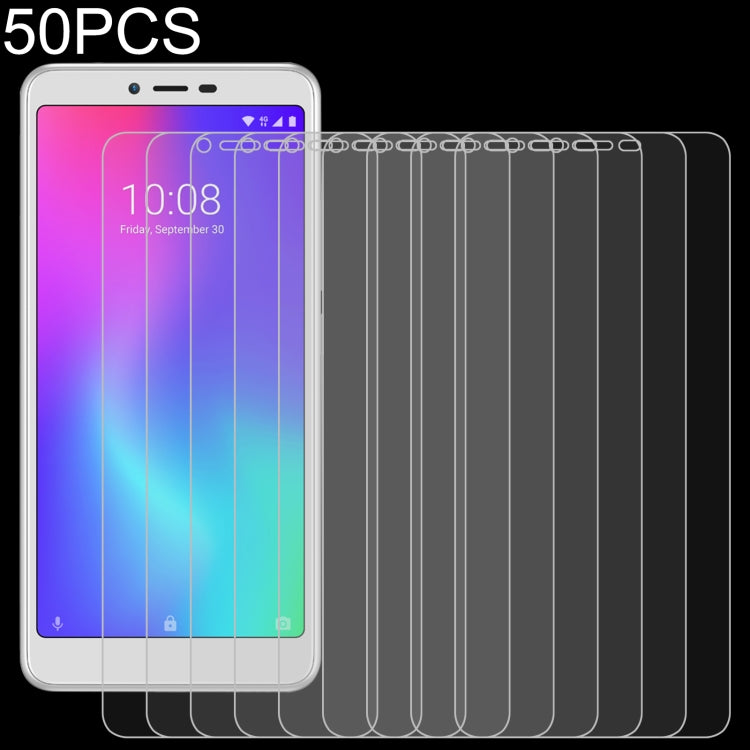 50 PCS 0.26mm 9H 2.5D Tempered Glass Film For ZTE Libero S10