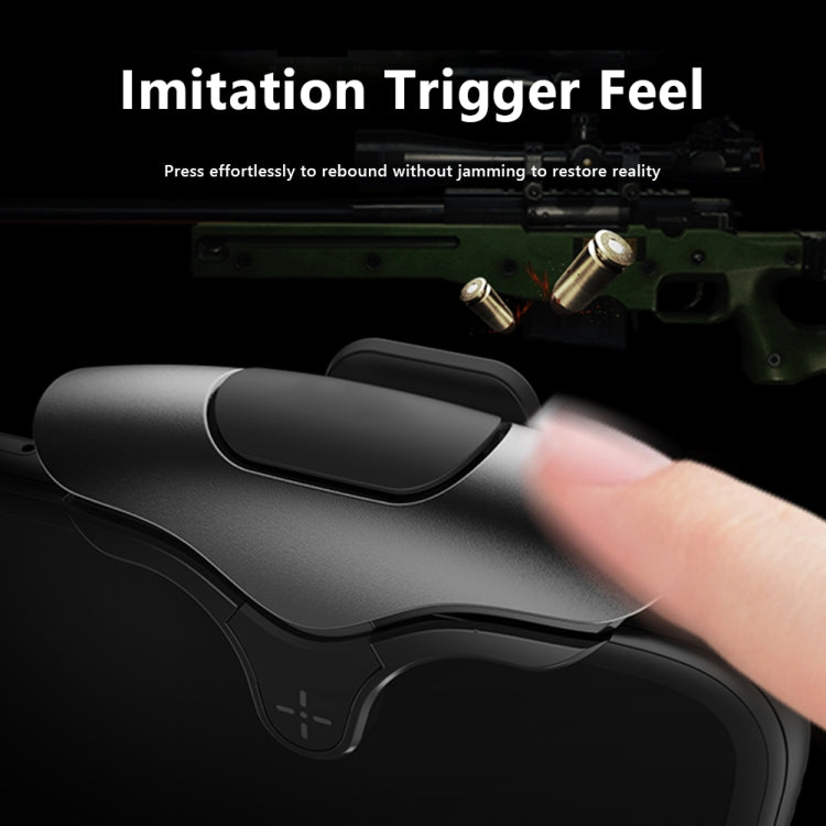 MeMo AK04 Left and Right Universal Burst Shooting Capacitive Mobile Phone Game Button(Black)