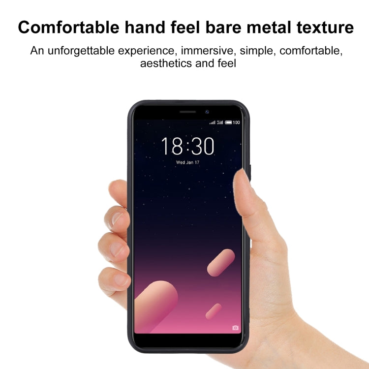 TPU Phone Case For Meizu M6s(Pudding Black)