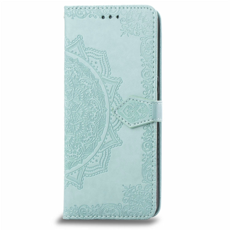 For OPPO  R17 Embossed Mandala Pattern PC + TPU Horizontal Flip Leather Case with Holder & Card Slots