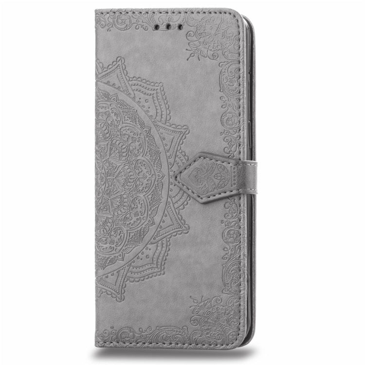 For OPPO  R17 Embossed Mandala Pattern PC + TPU Horizontal Flip Leather Case with Holder & Card Slots