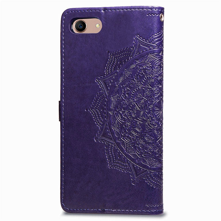For OPPO A3 Embossed Mandala Pattern PC + TPU Horizontal Flip Leather Case with Holder & Card Slots