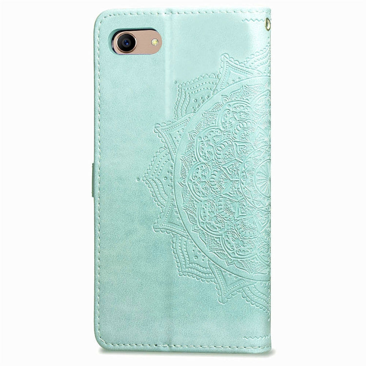 For OPPO A3 Embossed Mandala Pattern PC + TPU Horizontal Flip Leather Case with Holder & Card Slots
