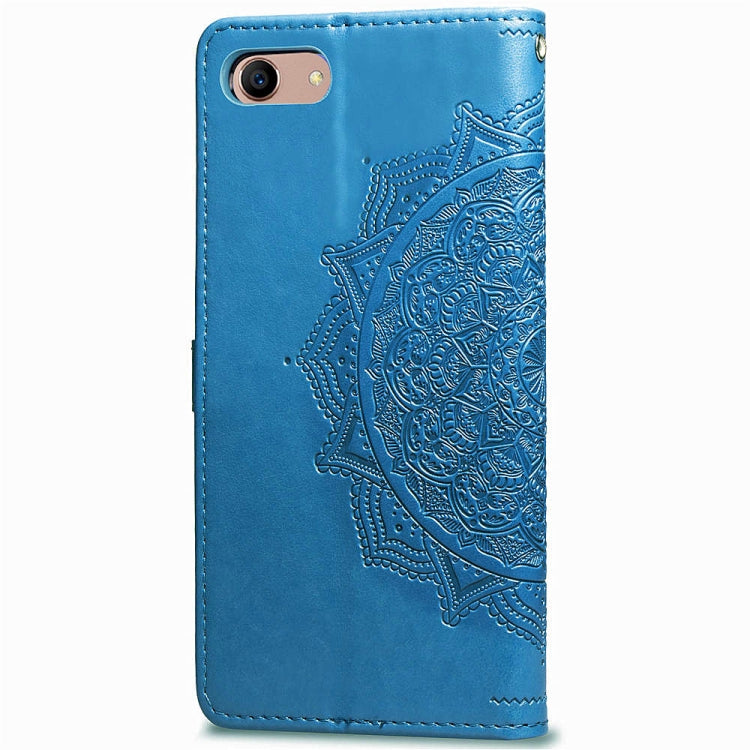 For OPPO A3 Embossed Mandala Pattern PC + TPU Horizontal Flip Leather Case with Holder & Card Slots