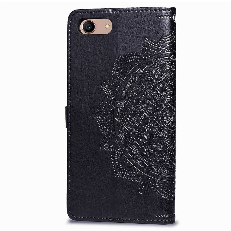 For OPPO A3 Embossed Mandala Pattern PC + TPU Horizontal Flip Leather Case with Holder & Card Slots