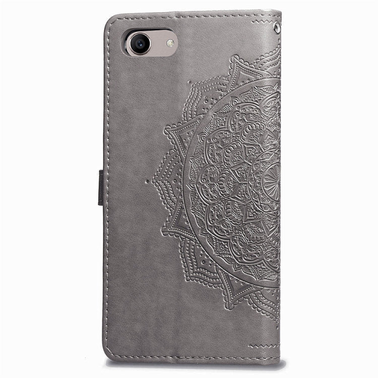 For OPPO A3 Embossed Mandala Pattern PC + TPU Horizontal Flip Leather Case with Holder & Card Slots