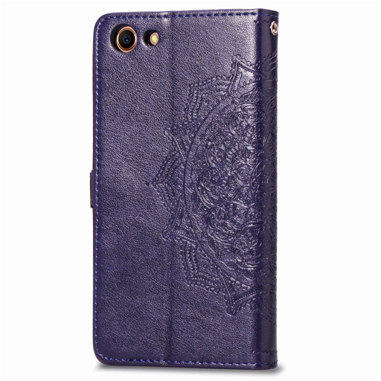 For OPPO A83 Embossed Mandala Pattern PC + TPU Horizontal Flip Leather Case with Holder & Card Slots