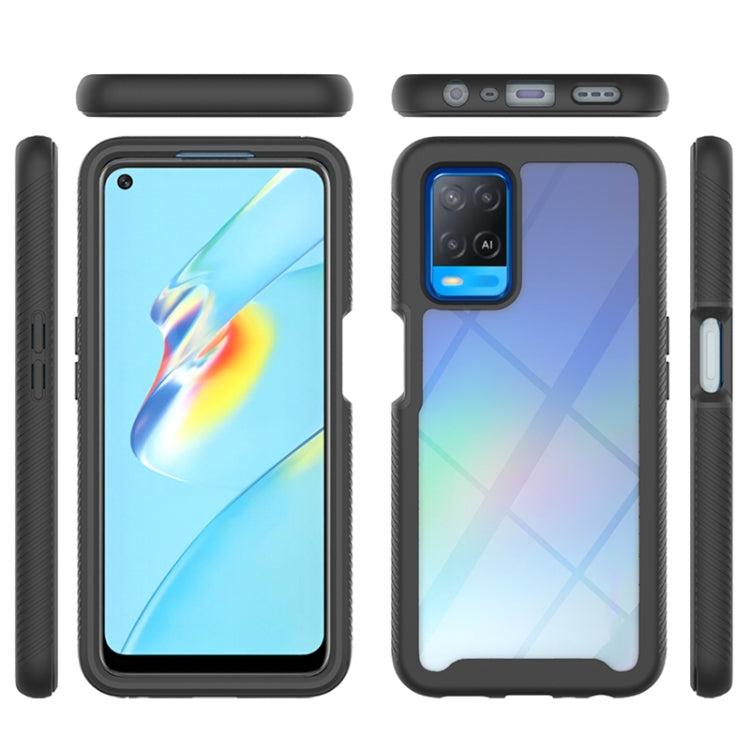 For OPPO A54 4G Starry Sky Solid Color Series Shockproof PC + TPU Phone Case
