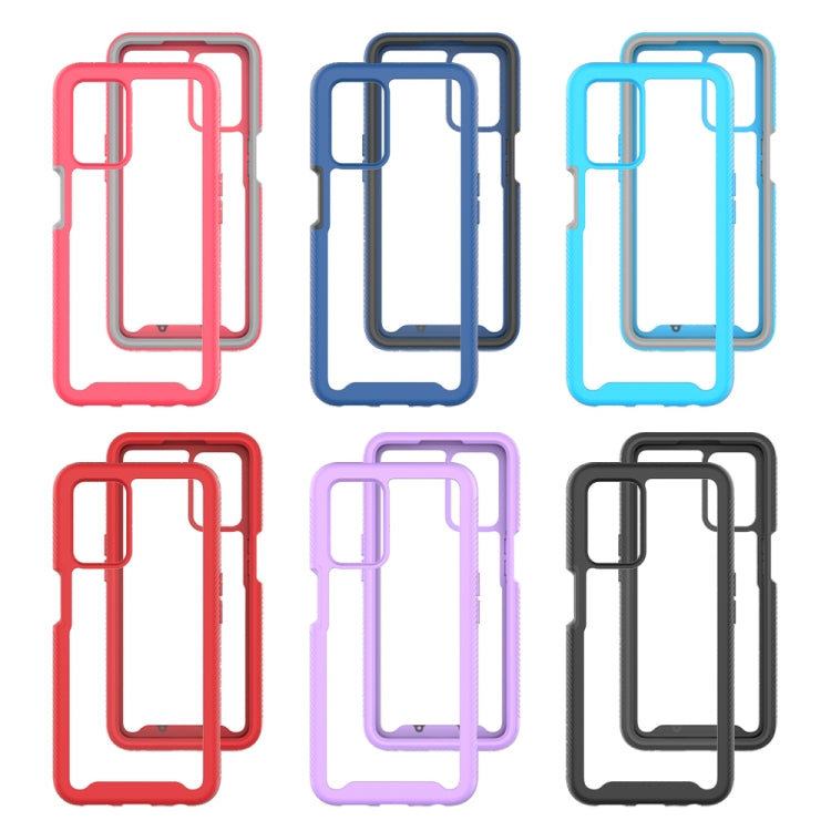 For OPPO A54 4G Starry Sky Solid Color Series Shockproof PC + TPU Phone Case
