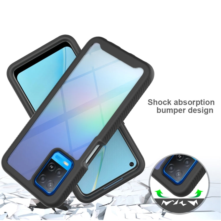 For OPPO A54 4G Starry Sky Solid Color Series Shockproof PC + TPU Phone Case