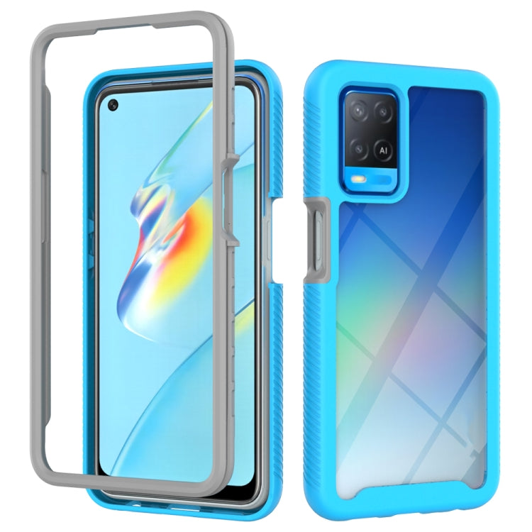 For OPPO A54 4G Starry Sky Solid Color Series Shockproof PC + TPU Phone Case
