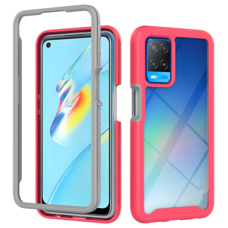 For OPPO A54 4G Starry Sky Solid Color Series Shockproof PC + TPU Phone Case