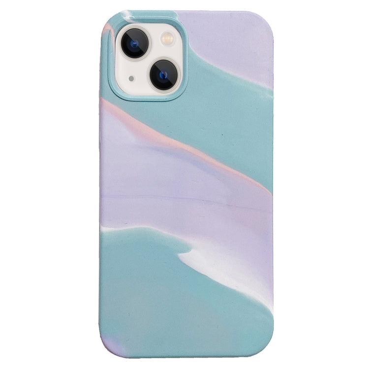 For iPhone 13 Colorful Liquid Silicone Phone Case