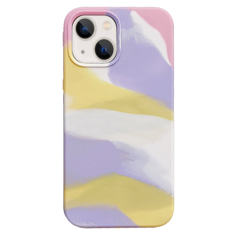 For iPhone 13 Colorful Liquid Silicone Phone Case
