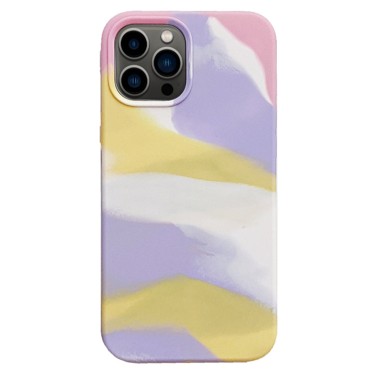 For iPhone 13 Pro Max Colorful Liquid Silicone Phone Case