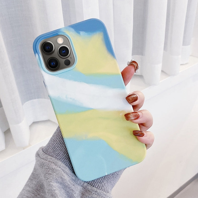 For iPhone 12 / 12 Pro Colorful Liquid Silicone Phone Case