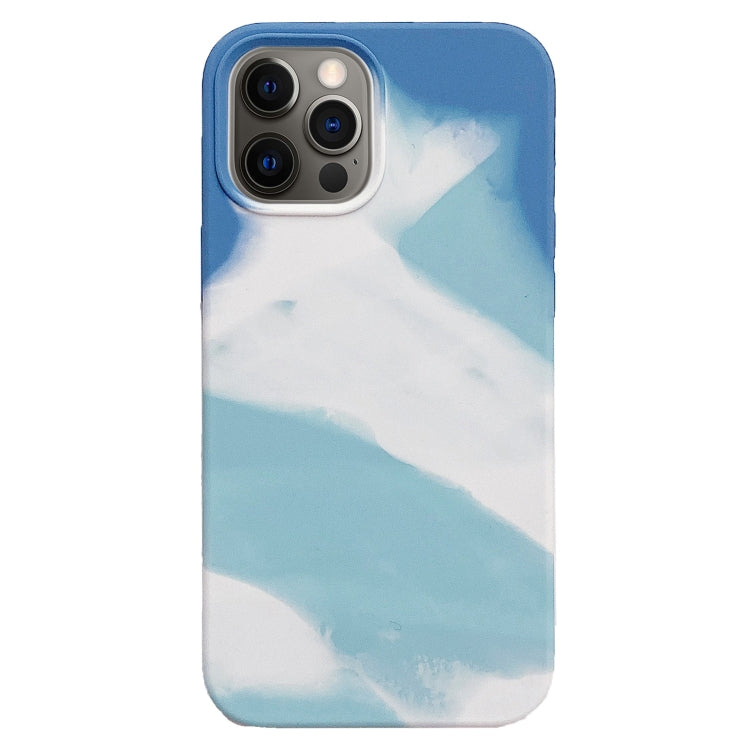 For iPhone 12 Pro Max Colorful Liquid Silicone Phone Case