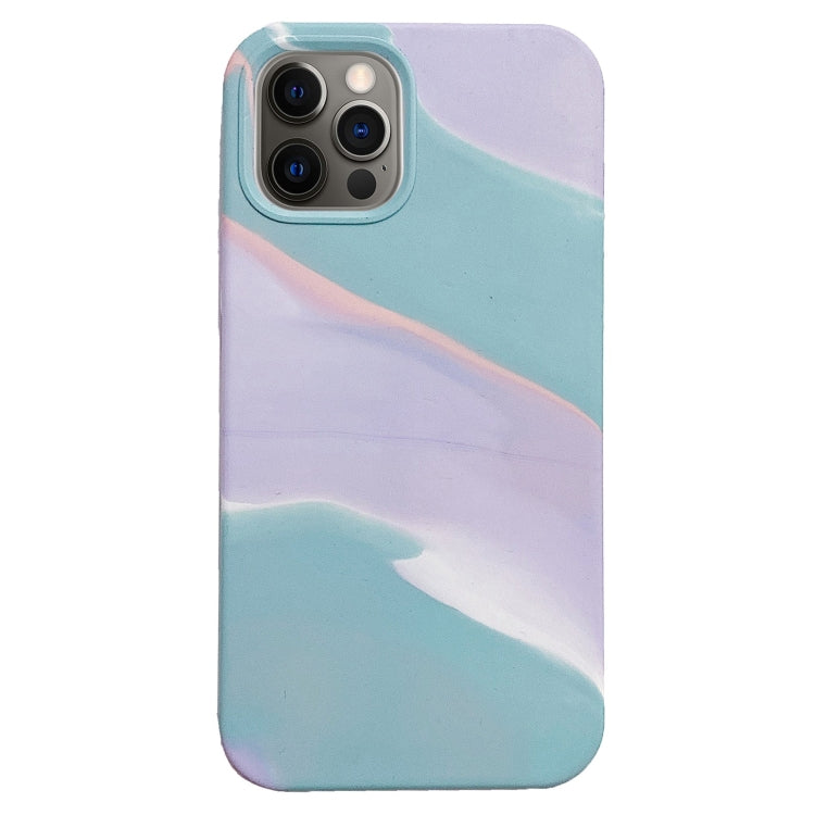 For iPhone 12 Pro Max Colorful Liquid Silicone Phone Case
