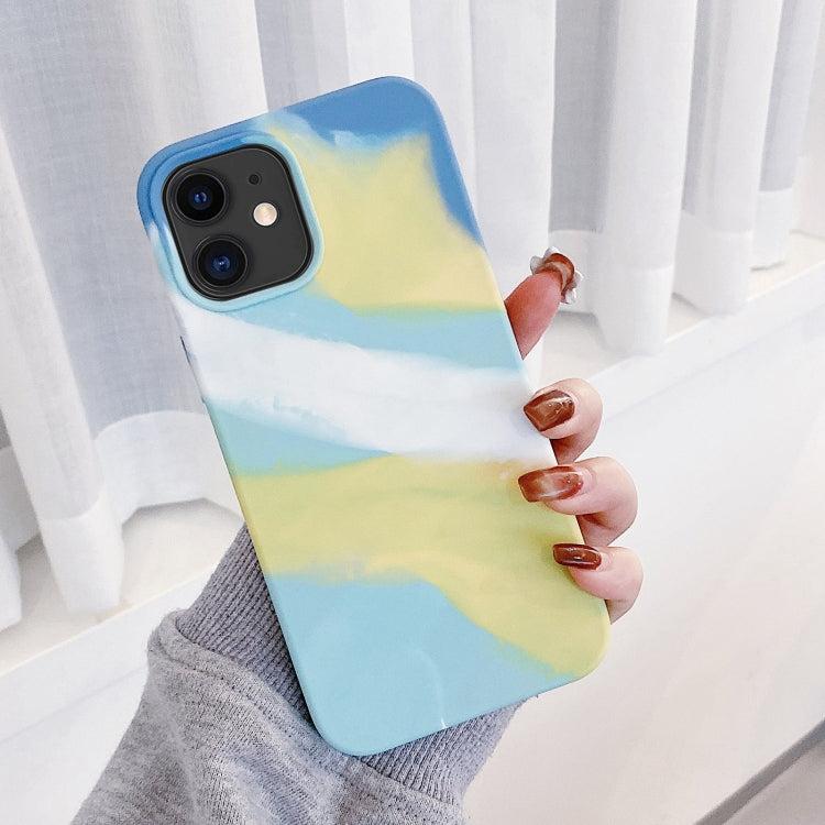 For iPhone 11 Colorful Liquid Silicone Phone Case