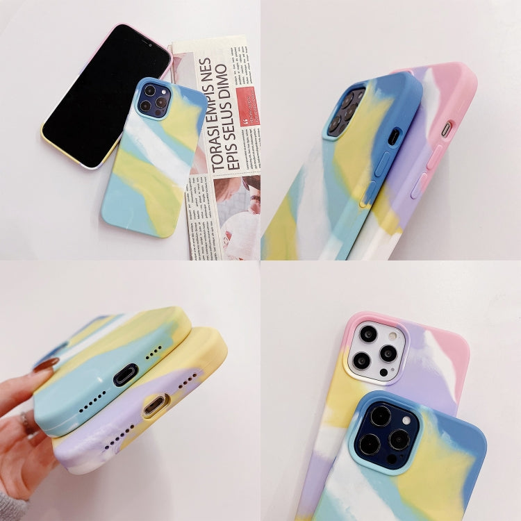 For iPhone 11 Colorful Liquid Silicone Phone Case