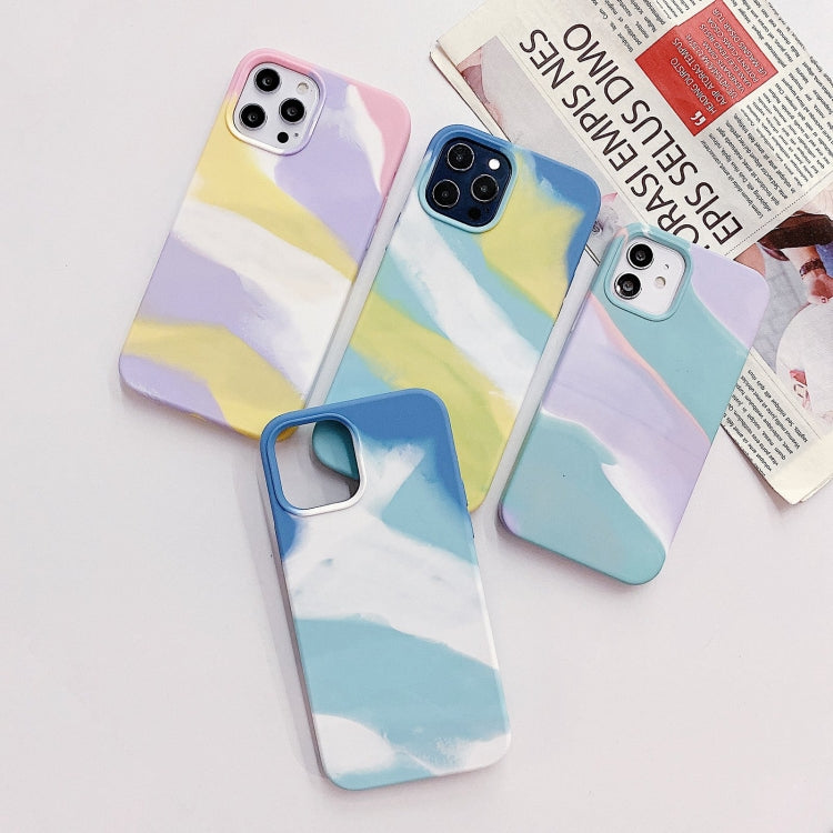 For iPhone 11 Pro Colorful Liquid Silicone Phone Case