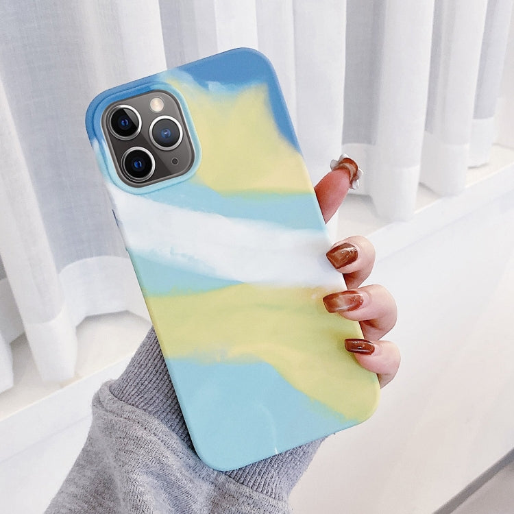 For iPhone 11 Pro Max Colorful Liquid Silicone Phone Case