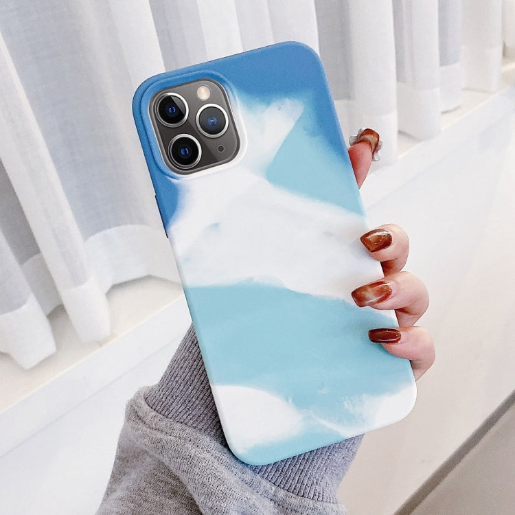 For iPhone 11 Pro Max Colorful Liquid Silicone Phone Case
