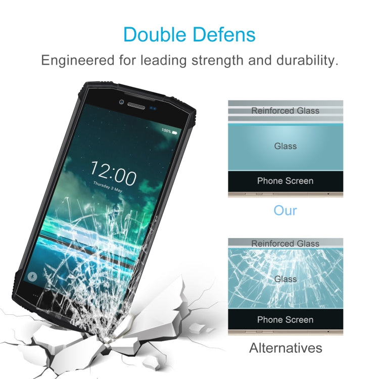 10 PCS 0.26mm 9H 2.5D Tempered Glass Film For Doogee S55