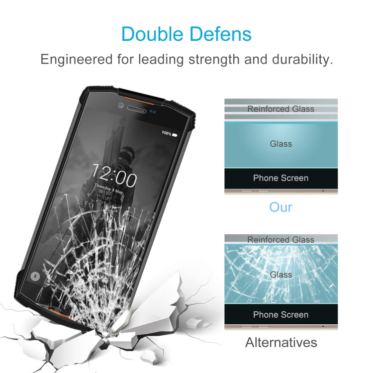 10 PCS 0.26mm 9H 2.5D Tempered Glass Film For Doogee S55 Lite