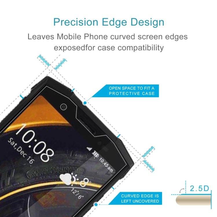 10 PCS 0.26mm 9H 2.5D Tempered Glass Film For Doogee S80