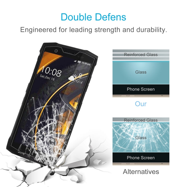 10 PCS 0.26mm 9H 2.5D Tempered Glass Film For Doogee S80