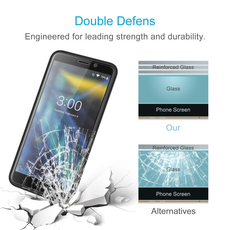 10 PCS 0.26mm 9H 2.5D Tempered Glass Film For Doogee X50L