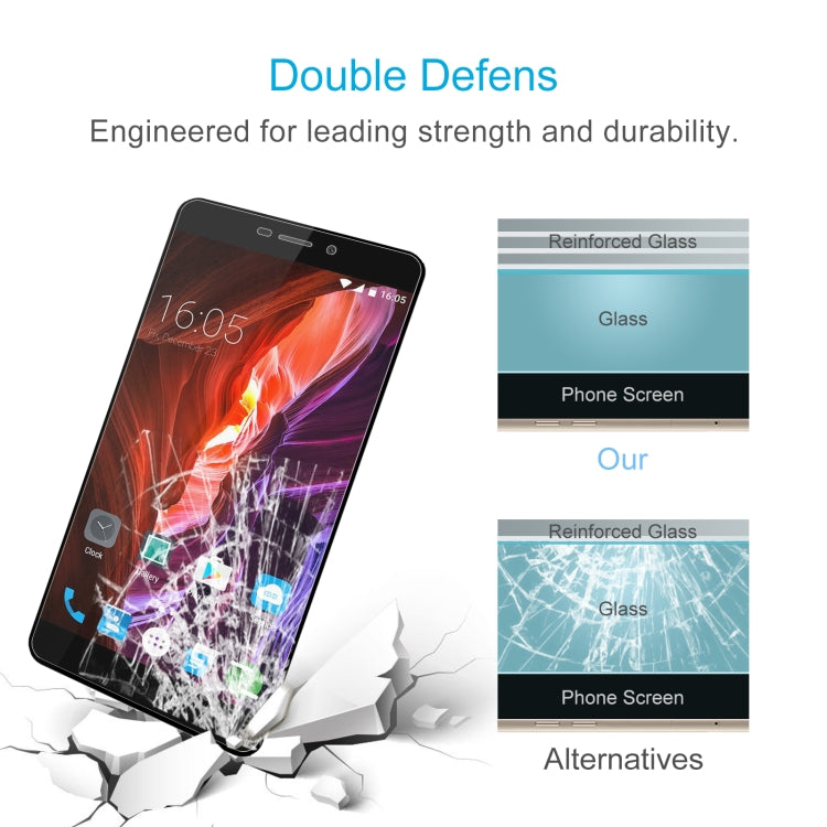 10 PCS 0.26mm 9H 2.5D Tempered Glass Film For Elephone P9000
