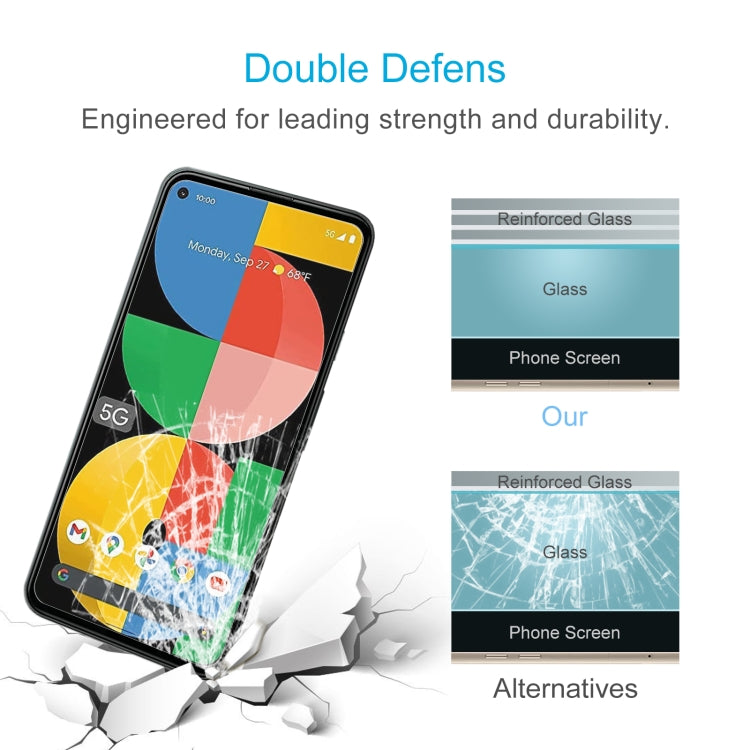 10 PCS 0.26mm 9H 2.5D Tempered Glass Film For Google Pixel 5a