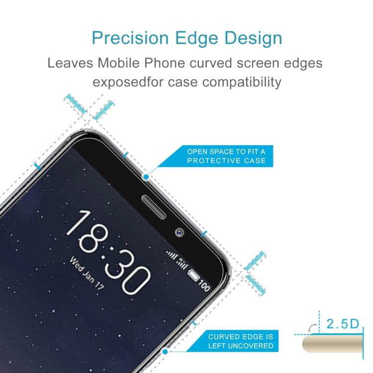 10 PCS 0.26mm 9H 2.5D Tempered Glass Film For Meizu M6s