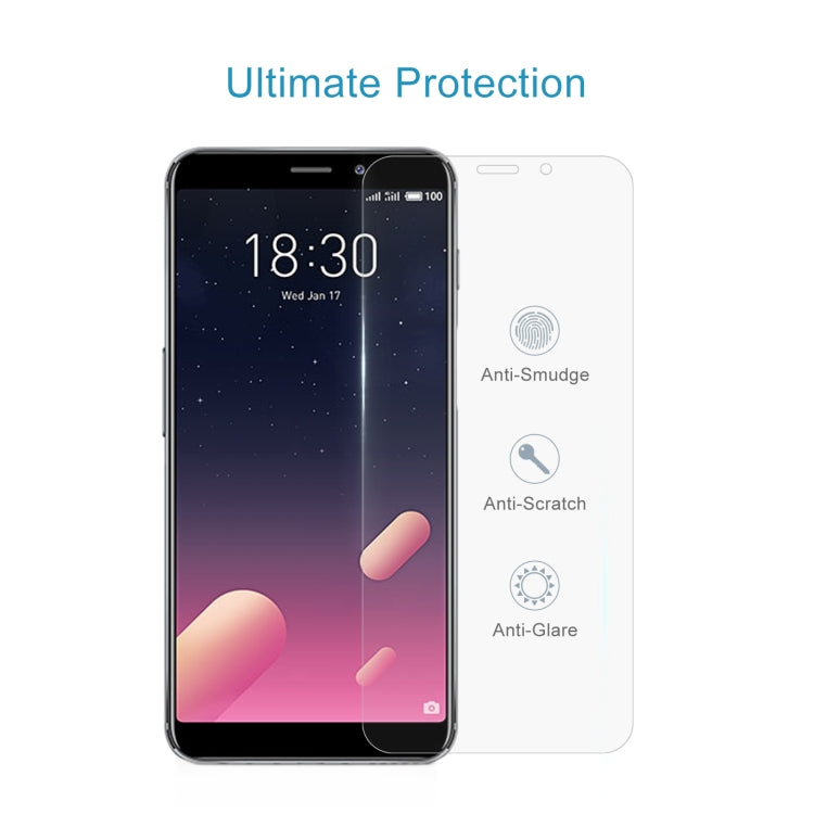 10 PCS 0.26mm 9H 2.5D Tempered Glass Film For Meizu M6s
