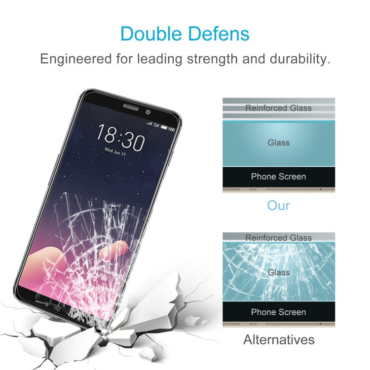 10 PCS 0.26mm 9H 2.5D Tempered Glass Film For Meizu M6s