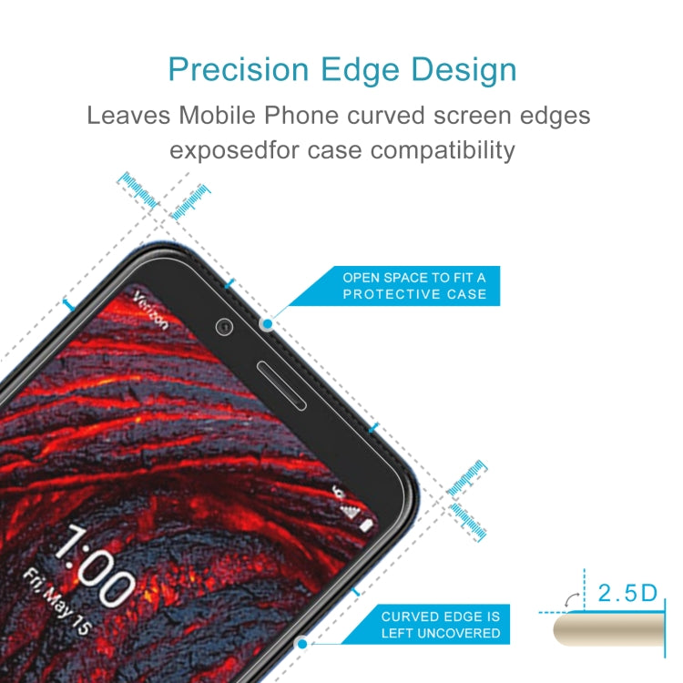 10 PCS 0.26mm 9H 2.5D Tempered Glass Film For Nokia 2 V Tella