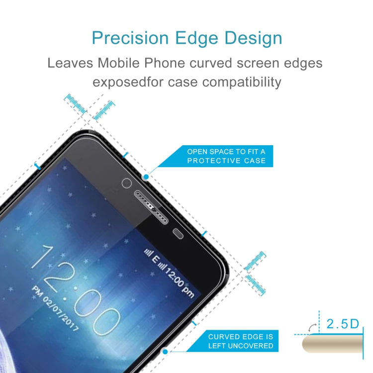 10 PCS 0.26mm 9H 2.5D Tempered Glass Film For Leagoo Power 2