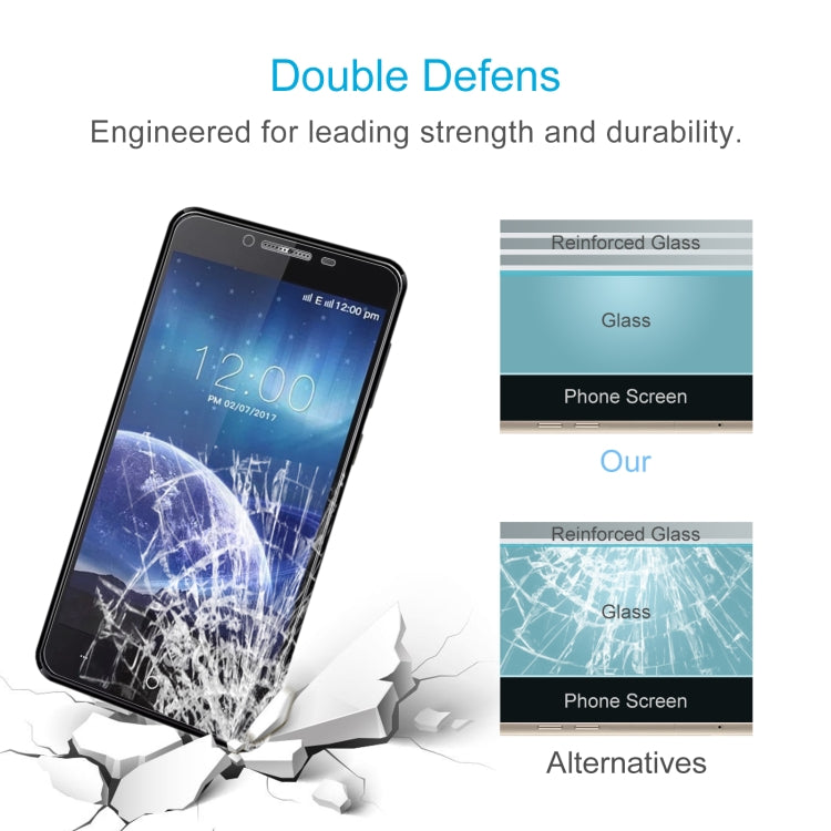 10 PCS 0.26mm 9H 2.5D Tempered Glass Film For Leagoo Power 2